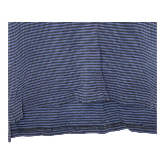 Ralph Lauren Polo Sport Shirt Short Sleeve Men Small Striped Blue Hi-Low Hem - Picture 5 of 8